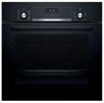 Духова шафа Bosch електрична, 66л, A, дисплей, конвекція, телескоп, чорний