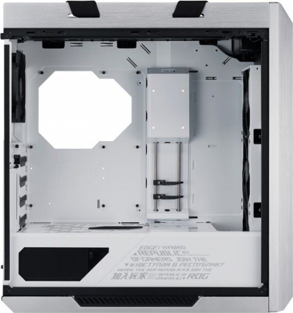 Корпус ASUS GX601 ROG Strix Helios White Edition, без БП, 5xUSB3.1, 4x140mm Fan, Tempered Glass front right left side, EATX, White, aluminum frame, Aura Sync RGB