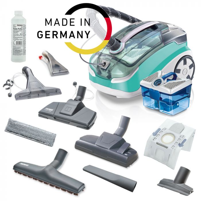 Пилосос Thomas миючий Multi Clean X10 Parquet, 1700Вт, конт пил -1.8л, вода -1.8л, HEPA 13, голубий