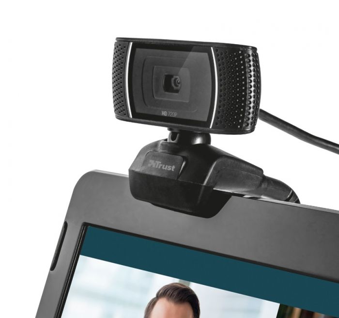 Набір для домашнього офісу веб-камера HD + гарнітура USB Trust Doba Black