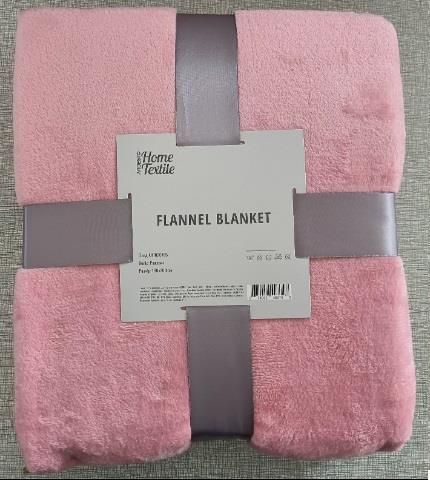 Плед Ardesto Flannel, 160х200см, рожевий, 100% поліестер