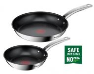 Набір сковорідок Tefal Intuition 20, 26см, покриття Titanium, індукція, Thermo-Spot, нерж.сталь