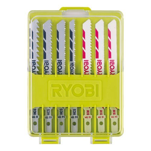 Пилочки для лобзика Ryobi RAK10JSB, набір 10 шт, для дерева та металу