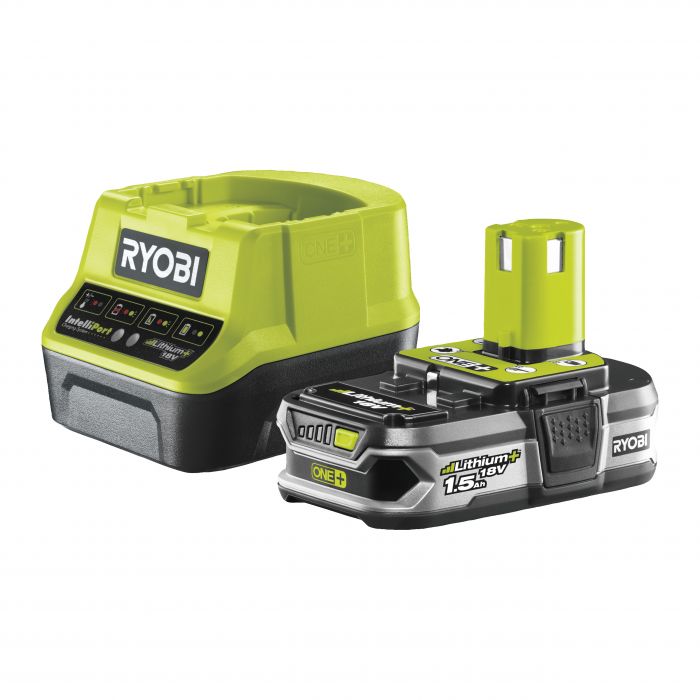 Набір акумуляторів + зарядний пристрій Ryobi RC18120-115, 18В ONE+, 1.5 Ач