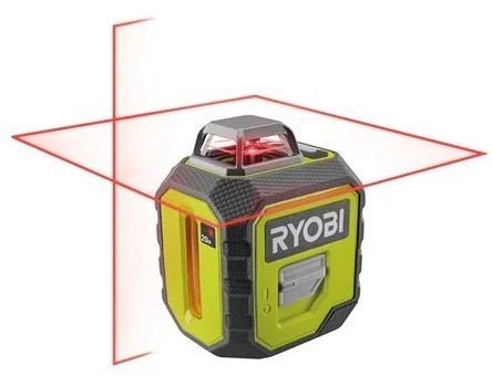 Нівелір лазерний Ryobi RB360RLL, 20 м, 360 °, червоний колір променя