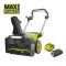 Снігоприбиральна машина акумуляторна Ryobi RY36STX53A-150, 36В MAX POWER, АКБ 1х5Ач, ширина 53см, безщітковий двигун, викид до 11м, висота 35см