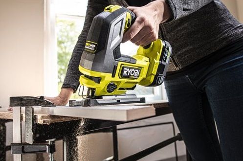 Лобзик Ryobi RJS18-0 акумуляторний ONE+ НР, безщітковий, 18В, 4 режими ходу, електроніка, що стежить (без АКБ і ЗУ)