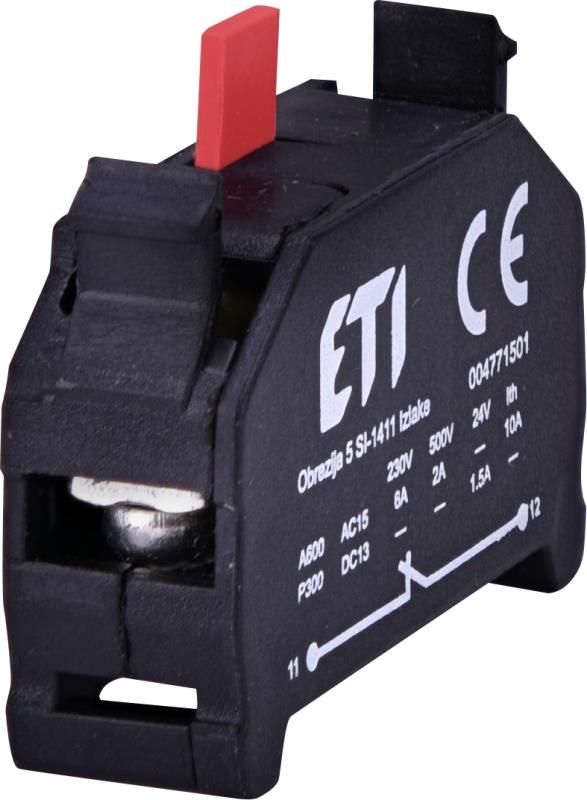 Блок контактів ETI E-NC (1NC)