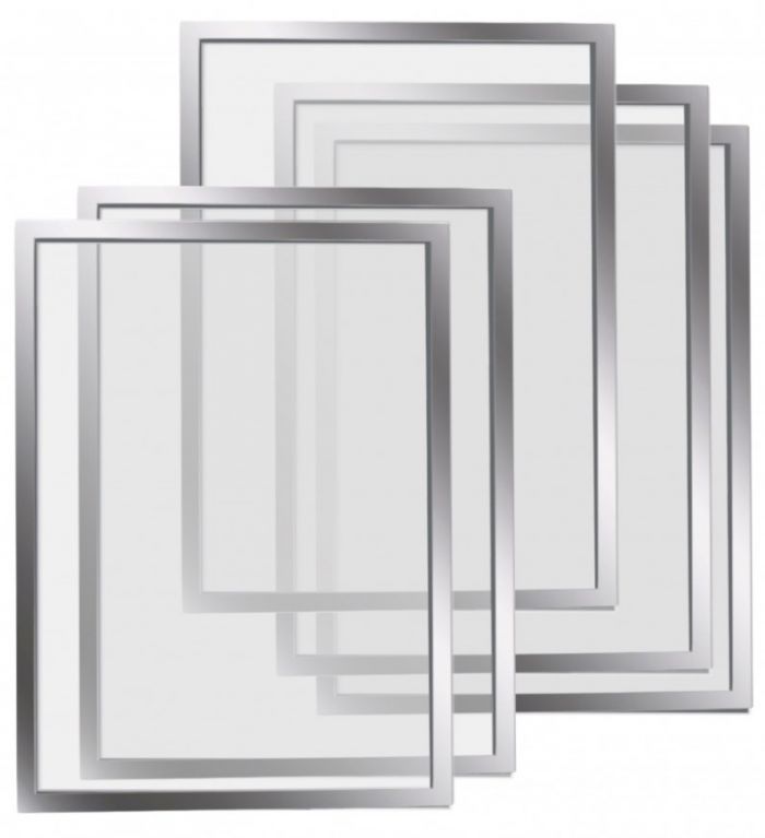 Рамки магнітні A4 сріблясті Magnetofix Frame Silver Set