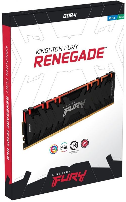 Пам'ять ПК Kingston DDR4 16GB 3600 FURY Renegade RGB