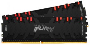 Пам'ять ПК Kingston DDR4 16GB KIT (8GBx2) 3600 FURY Renegade RGB