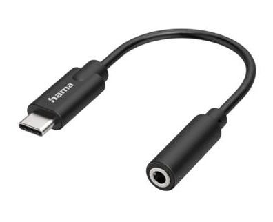 Адаптер Hama USB-C / Stereo Jack 3.5мм  Black