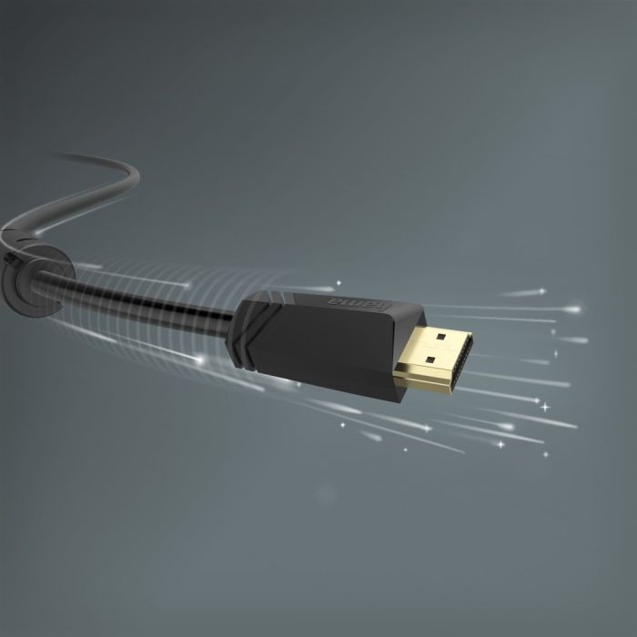 Кабель Hama HDMI - HDMI 4K Ethernet Gold 10 m Black