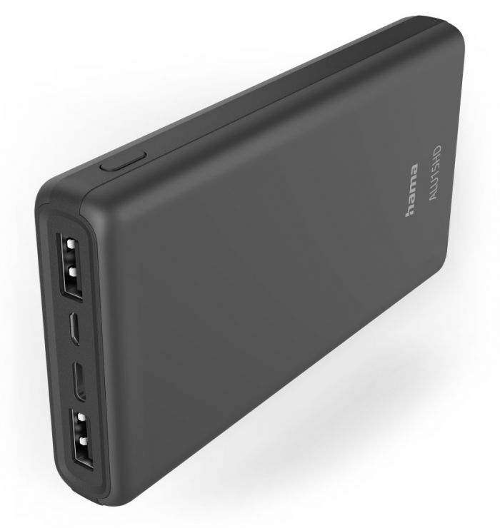 Портативний зарядний пристрій Power Bank Hama ALU15HD 15000 mAh Anthracite