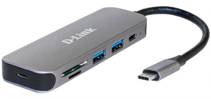 USB-Концентратор D-Link DUB-2325 3xUSB3.0, 1xUSB-C, 1xHDMI, USB-C