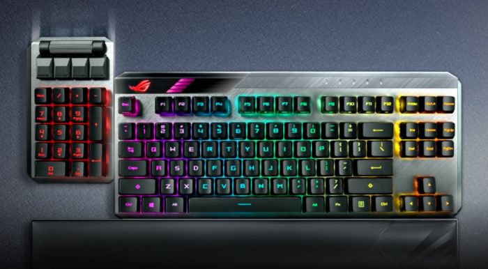 Клавіатура ASUS ROG CLAYMORE II RD RGB 108key USB/WL EN Black