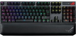Клавіатура ASUS ROG Strix Scope RGB 105key NX Red Wireless Deluxe USB/WL/BT RU Black