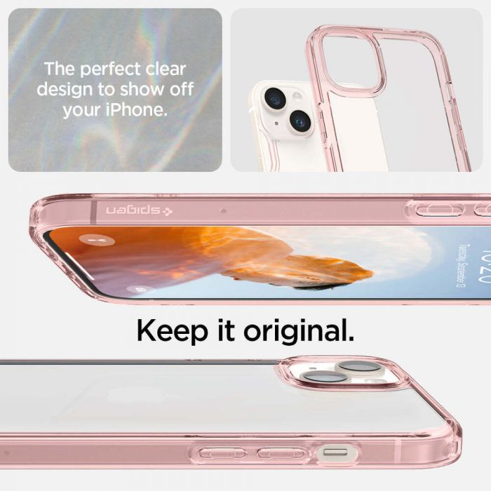 Чохол Spigen для Apple iPhone 14 Plus Ultra Hybrid, Rose Crystal