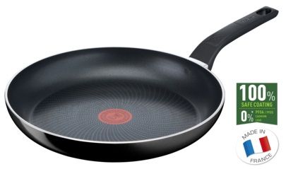 Сковорода Tefal Start&Cook, 28см, покриття Titanium, індукція, Thermo-Spot, алюм., чорний