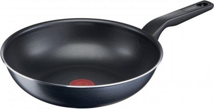 Сковорода Tefal XL Force ВОК, 28см, покриття Titanium 2Х, Thermo-Spot, алюм., чорний