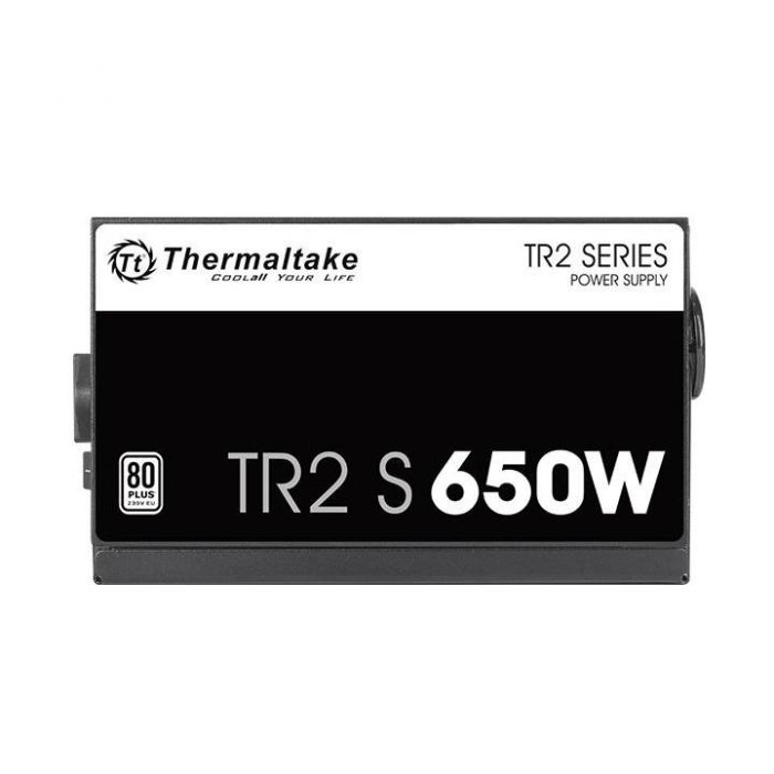 Блок живлення Thermaltake TR2 S  (650W), 85%, 80+ White(230V Only), 120mm, 1xMB 24pin(20+4), 1xCPU 8pin(4+4), 4xMolex, 5xSATA, 2xPCIe 8pin(6+2)