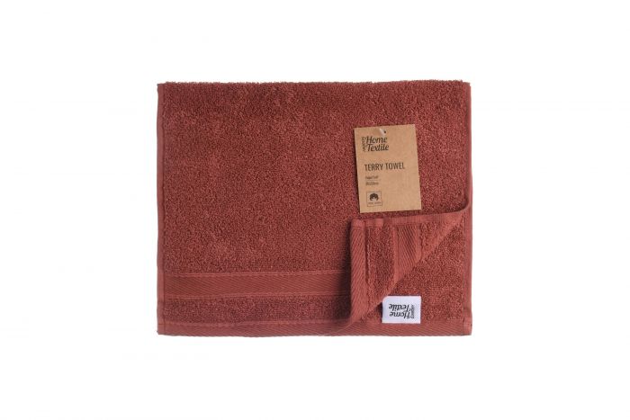 Рушник махровий Ardesto SuperSoft, теракота, 30х50см, 100% бавовна