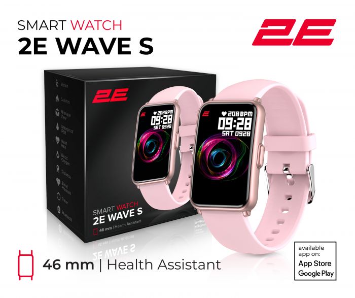 Смарт-годинник 2E Wave S 46 mm Pink