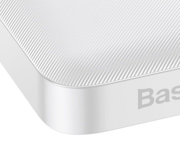 Портативний зарядний пристрій Power Bank Baseus 10000mAh 15W Bipow 2xUSB/USB-C/microUSB White