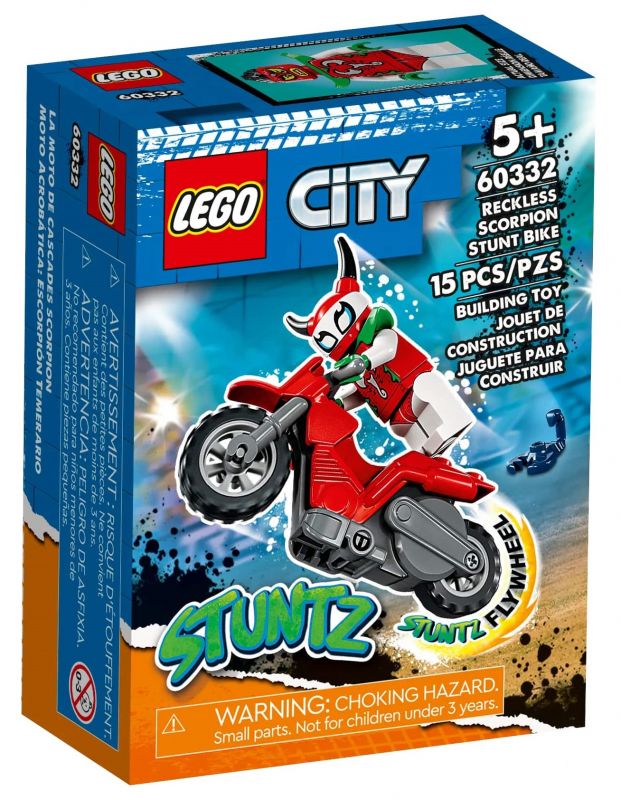 Конструктор LEGO City Stuntz Каскадерський мотоцикл Авантюрного скорпіона?