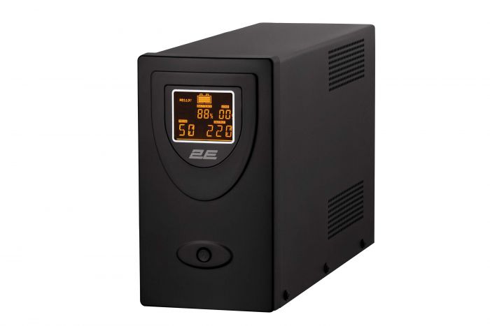 Джерело безперебійного живлення 2E DD2000, 2000VA/1200W, LCD, USB, 2xSchuko