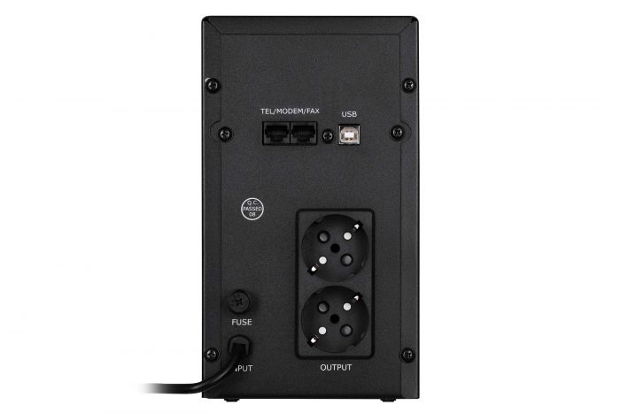 Джерело безперебійного живлення 2E DD2000, 2000VA/1200W, LCD, USB, 2xSchuko