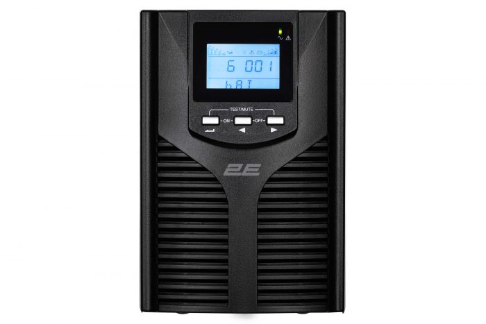 Джерело безперебійного живлення 2E OD2000, 2000VA/1800W, LCD, USB, 2xSchuko