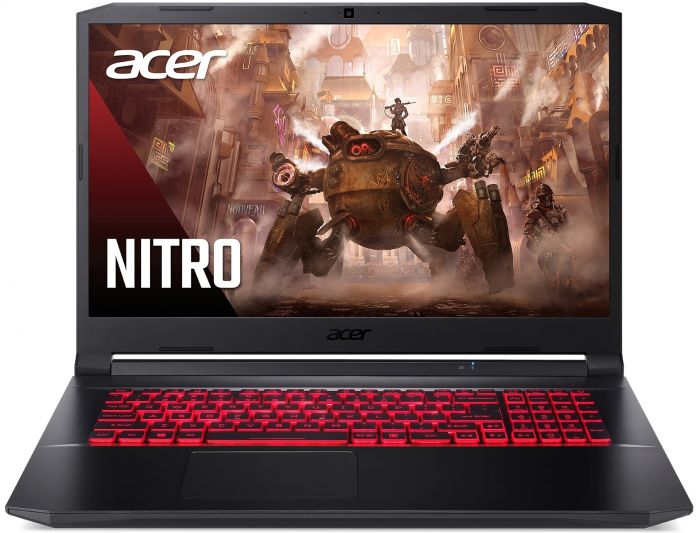 Ноутбук Acer Nitro 5 AN517-54 17.3FHD IPS 144Hz/Intel i5-11400H/16/512F/NVD3050-4/Lin/Black