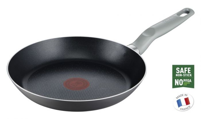 Сковорода Tefal Air Cook, 24см, покриття Titanium, Thermo-Spot, алюм., сірий