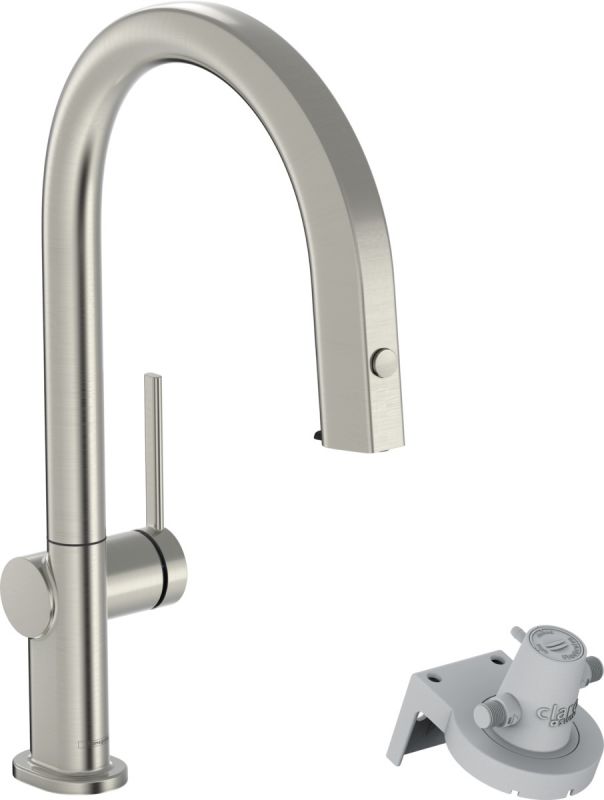 Змішувач для кухні Hansgrohe  Aqittura M42, довж.виливу - 240мм, витяжний, 1важіль, FilterSystem 210, під сталь