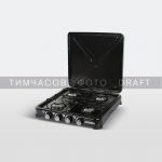 Плитка газова настільна Ardesto GTC-NS4014W, тип газу LPG, 4 алюмін. пальника, емальован. корпус, фарбов. решітка, кришка, колір: чорний