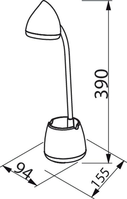 Лампа настільна Philips LED Reading Desk lamp Hat 4.5W, 3000/4000/5700K, 1800mAh (Lithium battery), білий