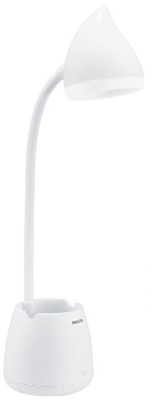 Лампа настільна Philips LED Reading Desk lamp Hat 4.5W, 3000/4000/5700K, 1800mAh (Lithium battery), білий