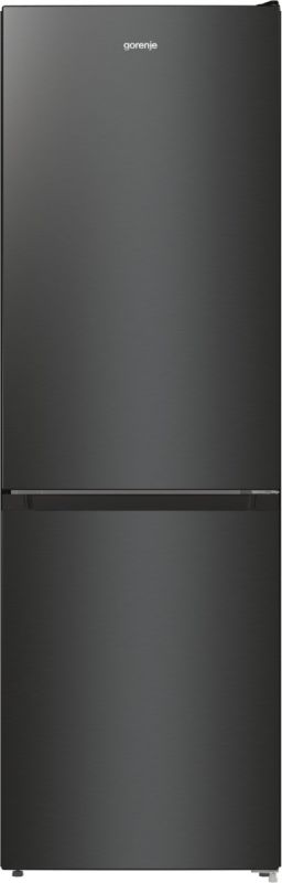 Холодильник з нижн. мороз. камерою Gorenje NRKE62BXL 185х60х60см, 2 двері, 203( 99)л, А++, NoFrost+ , LED дисплей, Зона св-ті, чорний