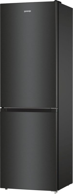 Холодильник з нижн. мороз. камерою Gorenje NRKE62BXL 185х60х60см, 2 двері, 203( 99)л, А++, NoFrost+ , LED дисплей, Зона св-ті, чорний