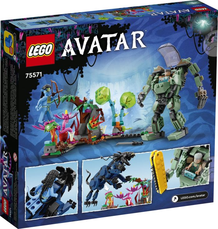 Конструктор LEGO Avatar Нейтірі та Танатор проти Куарітча у скафандрі УМП