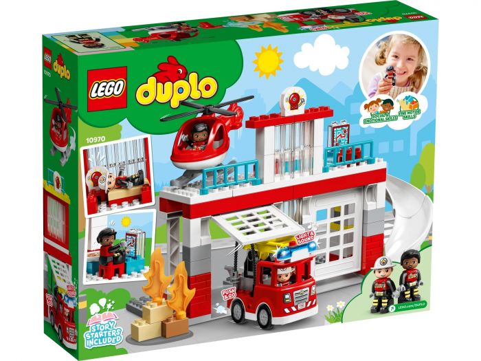 Конструктор LEGO DUPLO Пожежна частина та гвинтокрил