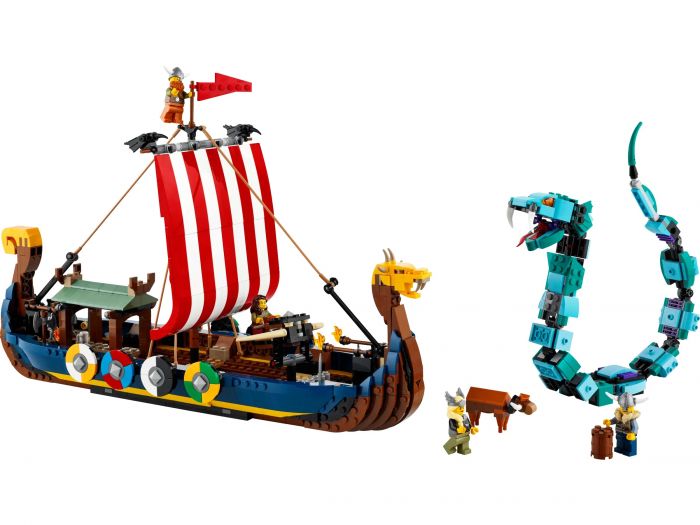 Конструктор LEGO Creator Корабель вікінгів і Мідгардський змій