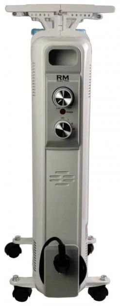 Масляний радіатор RM Electric, 9 секцій, 2000 Вт, 20 м2, 3 режими роботи, додатково зволожувач та вішак-сушарка