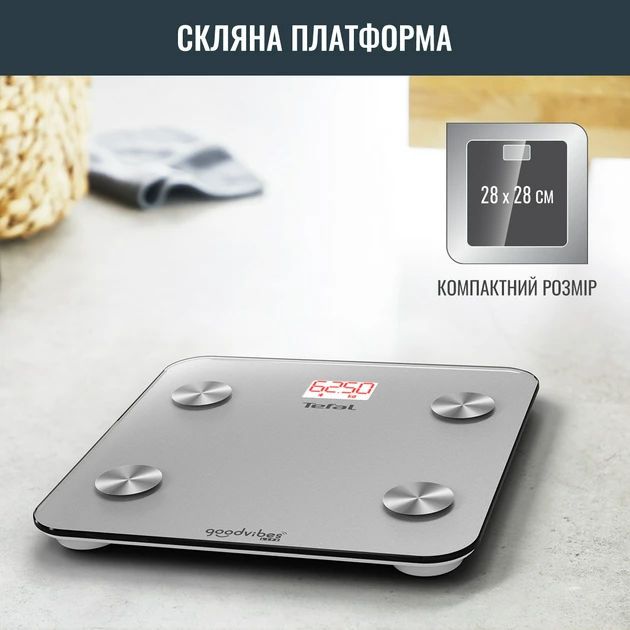 Ваги підлогові Smart  Tefal GOODVIBES LIFE + BM9620S1