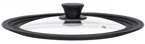 Кришка універсальна ARDESTO Black Mars, Smart, 24х26х28см, термостійке скло, силікон