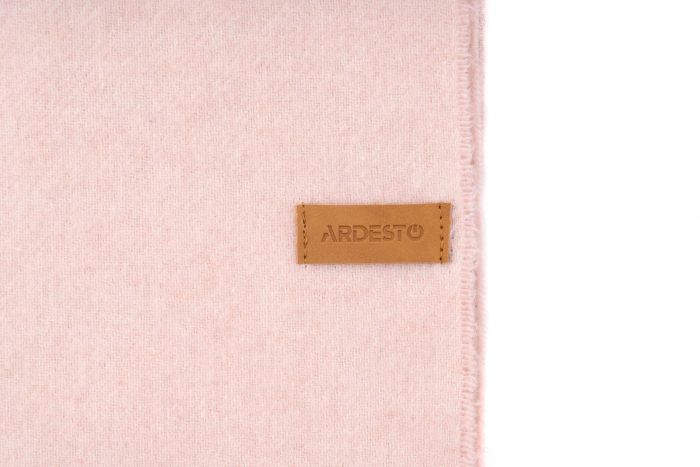 Плед Ardesto Leonardo Moon, 140x200см, 5% кашемир, 40% вовна, 35% акрил, 20% п/е, рожевий