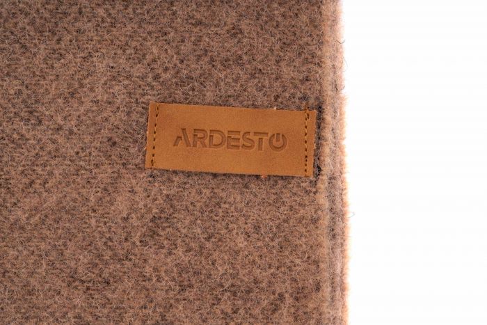 Плед Ardesto Leonardo Doubleface, 140x200см, 100% вовна, шоколад-беж