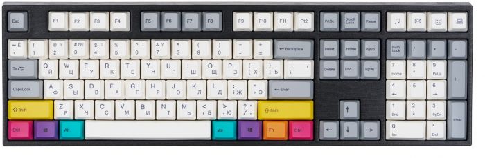 Клавіатура Varmilo VEA108 CMYK Cherry Mx Blue Multicolor