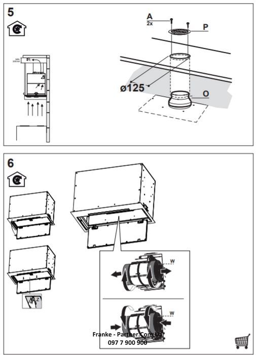 Витяжка Franke вбудовувана Box Flush EVO, 70см, 1120м3ч, FBFEBKMATTA70, чорний